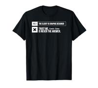 Funny Graphic Design, client feedback, comic sans typeface T-Shirt