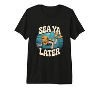 Funny Graphic Design Sea Ya Later Diving Lover Sea Ya Diving Premium T-Shirt