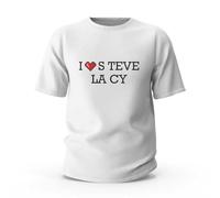 Funny Graphic Tees for Men I Love S Teve La Cy T-Shirt Graphic Tees Funny Womens Tshirts(XL)