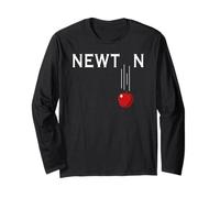 Funny Gravity Apple | Isaac Newton Laws of Physics & Math Long Sleeve T-Shirt