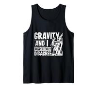 Funny Gravity Ice Climbing Ice Climber Mountain Humor Tank Top