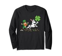 Funny Great Dane Clover St Patricks Day Womens Mens Kids Long Sleeve T-Shirt