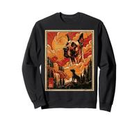 Funny Great Dane Dog Meme Cute Vintage Retro Japanese Art Sweatshirt