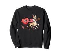 Funny Great Dane Heart Valentine Dog Womens Mens Kids Sweatshirt