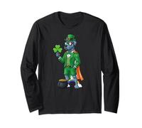 Funny Great Dane Leprechaun St Patricks Day Womens Mens Kids Long Sleeve T-Shirt