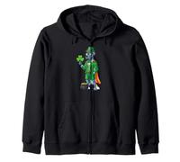Funny Great Dane Leprechaun St Patricks Day Womens Mens Kids Zip Hoodie