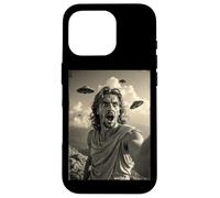Funny greek god Selfie with UFOs Weird Alien Case for iPhone 16 Pro
