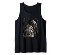 Funny Greek Warrior Spartan Helmet Hedgehog Tank Top