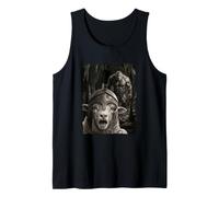 Funny Greek Warrior Spartan Helmet Sheep Tank Top