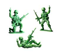 Funny Green Army Men, 3Pcs Mini Funny Middle Finger Army Men Figures, Green Army Soldier Statue Ornament, Cool Middle Finger Soldiers Figurines, Military Themed Desktop Decor Gag Gift