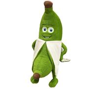 Funny Green Banana Plush Toy Stuffed Cartoon Doll 45cm Creative Fruit Plushie with Peel Design, Soft and Huggable Plush for Kids Room Décor, Sofa Pillow, or Playtime Companion