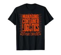 Funny Green Coffee Sourcing Cargo Container T-Shirt