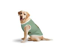 Funny Green Frogs 1print Medium Large Pets Vest Breathable Cozy Home Party Sleeveless Tank Top T-Shirt