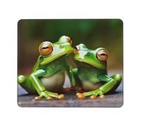 Funny Green Frogs Print Mouse Pad 7.9 x 9.5 in, Anti Slip Rubber Base Computer Mouse pad for Computers Laptop Office Desk Accessories