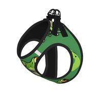 Funny Green Frogs Print Pet Leash Vest,For Small Dogs,Adjustable And Comfortable Cat Puppy Essentials