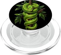 Funny Green Tree Python Lover Reptile Keeper Pet Owner Snake PopSockets PopGrip for MagSafe