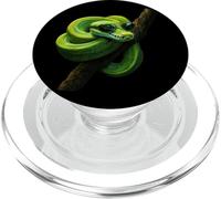 Funny Green Tree Python Lover Reptile Keeper Pet Owner Snake PopSockets PopGrip for MagSafe