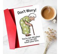 Funny Greeting Card for Men, Women - Perfect for Family, Friends & Anyone | Unique Gift & Cute Decor Idea | Humorous Card for Birthdays, Valentine's Day, Anniversaries & More A12