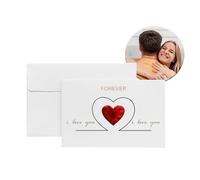 Funny Greeting Card, Red Heart Greeting Cards Interesting, Card Family Gifts, Birthday Gift for Women Girls with Envelope, Thank You Card, Valentine Day Card, Anniversary Card