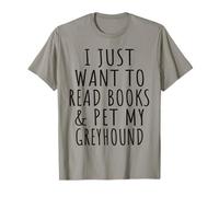 Funny Greyhound Mama Read Books & Pet My Greyhound Dog Lover T-Shirt