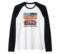 Funny Greyhounds Mom Duality of Greyhounds Fast Runner Lazy Raglan Baseball Tee