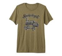 Funny Grill Master Smokeologist BBQ Smoker Design Premium T-Shirt