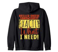 Funny Grilled Cheese Sandwich Lover Foodie Zip Hoodie