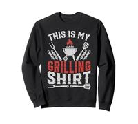 Funny Grilling Art For Men Women Barbecue Meat Smoking BBQ Sweatshirt