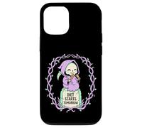 Funny Grim Reaper Diet Starts Tomorrow Corn Dog Lover Case for iPhone 12/12 Pro