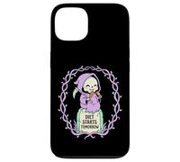 Funny Grim Reaper Diet Starts Tomorrow Corn Dog Lover Case for iPhone 13