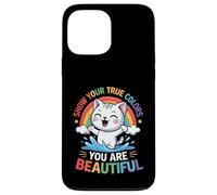Funny Groovy Pride LGBTQ+ Cat Cats Saying Humor Case for iPhone 13 Pro Max