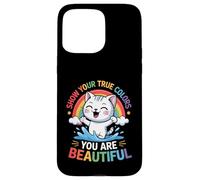Funny Groovy Pride LGBTQ+ Cat Cats Saying Humor Case for iPhone 15 Pro Max