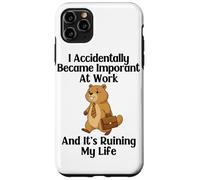 Funny Groundhog Accidentally Became Important at Work Office Case for iPhone 11 Pro Max