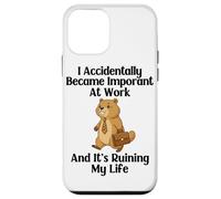 Funny Groundhog Accidentally Became Important at Work Office Case for iPhone 12 mini