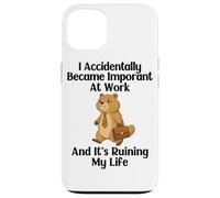 Funny Groundhog Accidentally Became Important at Work Office Case for iPhone 13