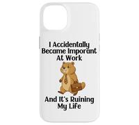 Funny Groundhog Accidentally Became Important at Work Office Case for iPhone 14 Plus
