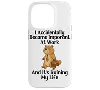 Funny Groundhog Accidentally Became Important at Work Office Case for iPhone 14 Pro