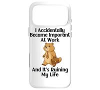 Funny Groundhog Accidentally Became Important at Work Office Case for iPhone 17 Pro Max