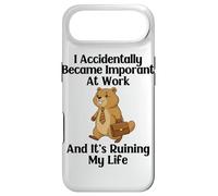 Funny Groundhog Accidentally Became Important at Work Office Case for iPhone Air