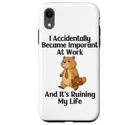 Funny Groundhog Accidentally Became Important at Work Office Case for iPhone XR