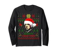 Funny Grover President Cleveland Christmas Parody Holiday Long Sleeve T-Shirt