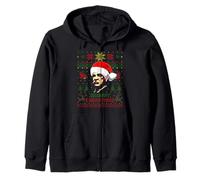 Funny Grover President Cleveland Christmas Parody Holiday Zip Hoodie
