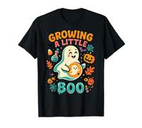 Funny Growing A Little Boo Pregnancy Announcement Halloween T-Shirt