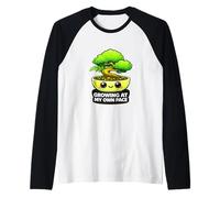 Funny Growing At My Own Pace Bonsai Tree Kawaii Plant Lover Raglan Baseball Tee