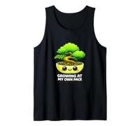 Funny Growing At My Own Pace Bonsai Tree Kawaii Plant Lover Tank Top