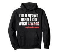 Funny Grown Man Saying Gag I Do What My Fiancée Wants Honey Pullover Hoodie