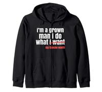 Funny Grown Man Saying Gag I Do What My Fiancée Wants Honey Zip Hoodie