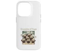 Funny Grumble Of Pugs Grumpy Pug Dog Lover Case for iPhone 14 Pro
