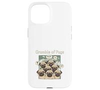 Funny Grumble Of Pugs Grumpy Pug Dog Lover Case for iPhone 15