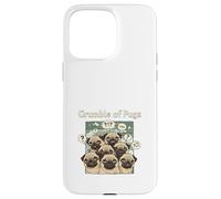 Funny Grumble Of Pugs Grumpy Pug Dog Lover Case for iPhone 15 Pro Max
